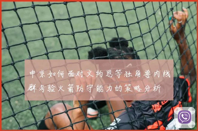 申京如何面对文约恩等独角兽内线群考验火箭防守能力的策略分析